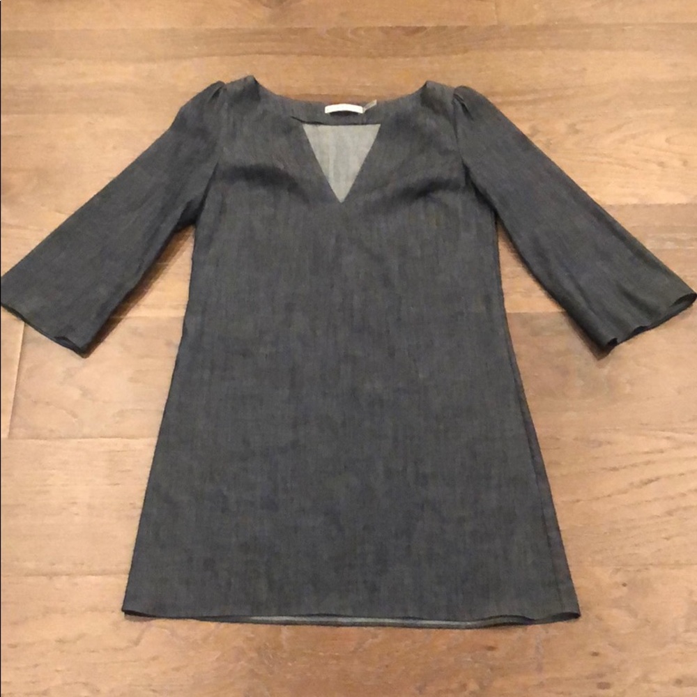 Alice and Olivia light denim dress